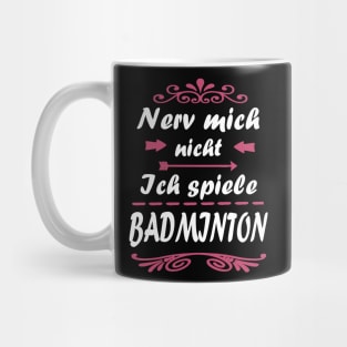 Badminton Mädchen Federball Frauen Doppel Mug